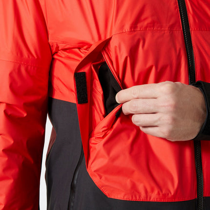 Helly Hansen Zeiljas Midlayer Aegir Rood Ventilatie Met Klittenband