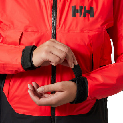 Helly Hansen Zeiljas Midlayer Aegir Rood Verstelbare Manchetten