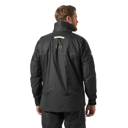 Helly Hansen Zeiljas Midlayer Aegir Zwart Gedragen Achterkant