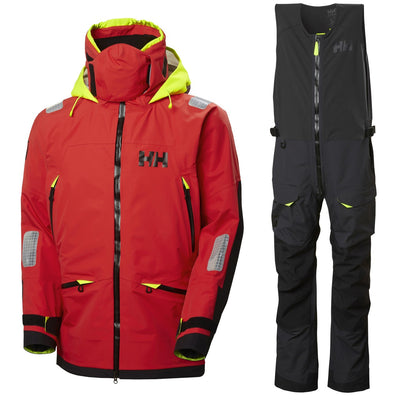 Helly Hansen Tuta da vela Uomo Aegir Race 2.0 Rosso/Nero