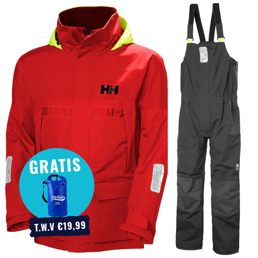 Helly Hansen Zeilpak Heren Pier 4.0 Alert Rood/Zwart