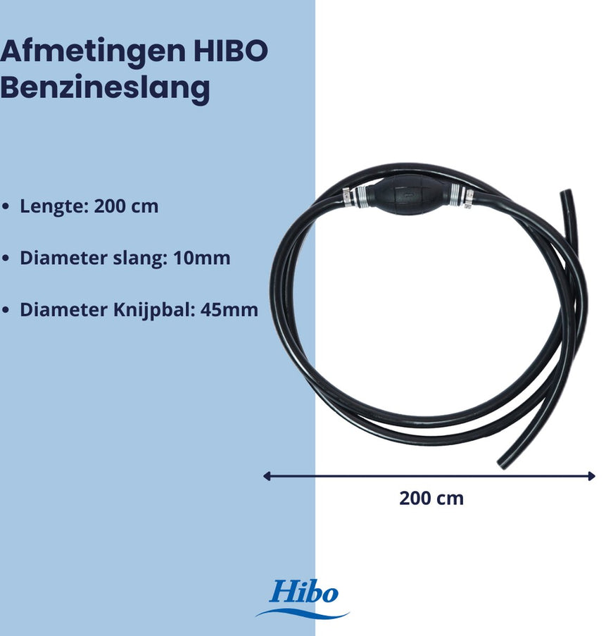 HIBO Benzineslang 2 meter voor buitenboordmotor