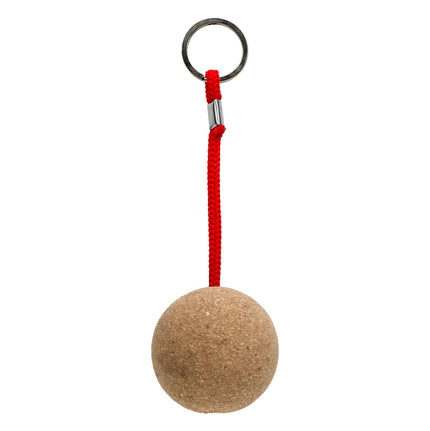 EvoNautic Drijvende Sleutelhanger Kurk Rood