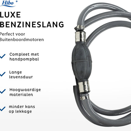 HIBO Luxe Benzineslang 2 meter voor buitenboordmotor