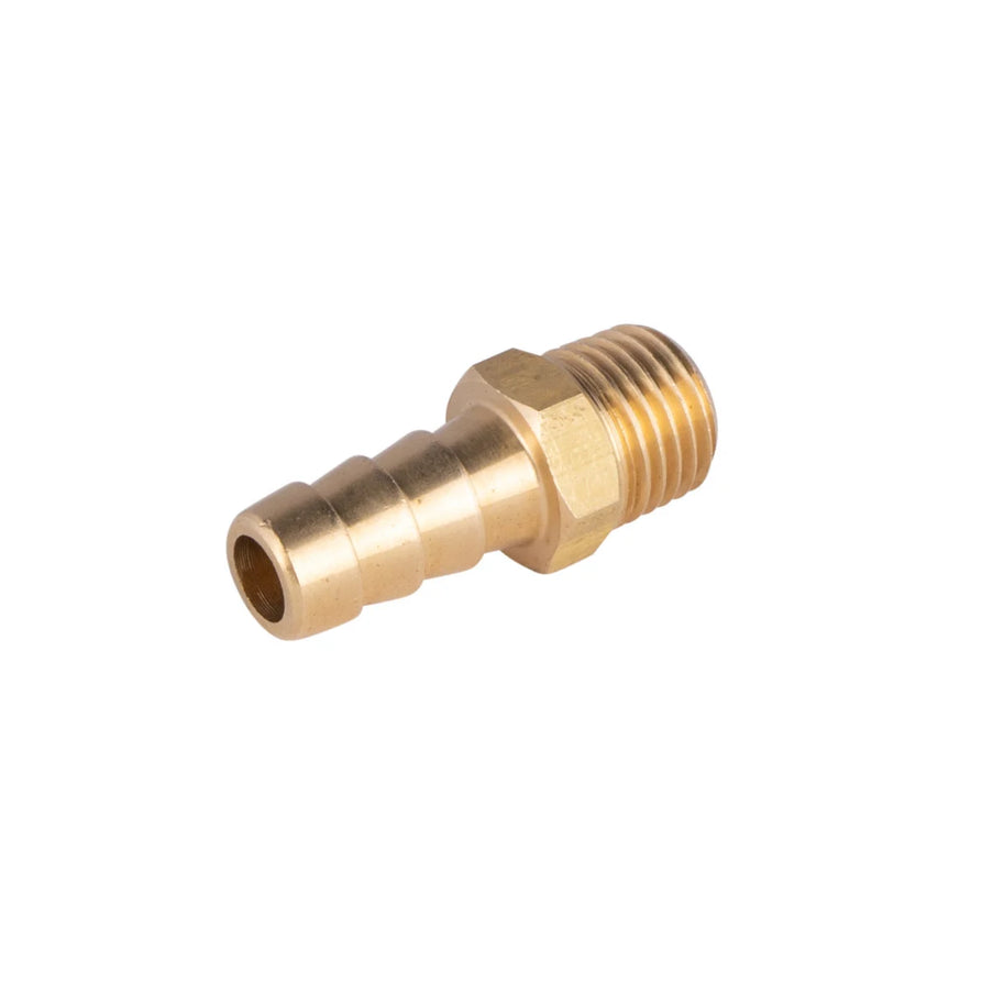 Hibo Slangpilaar messing recht 8mm - 1/4 NPT