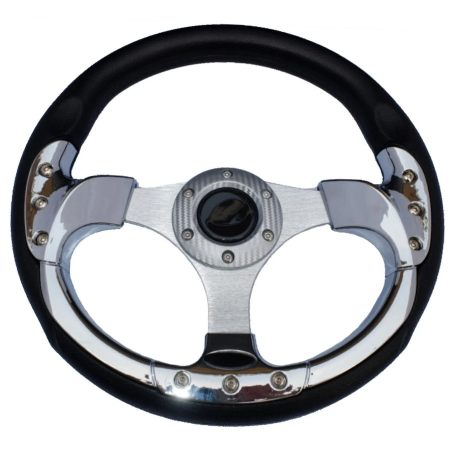 EvoNautic Sport Stuurwiel Boot Chroom/Zwart