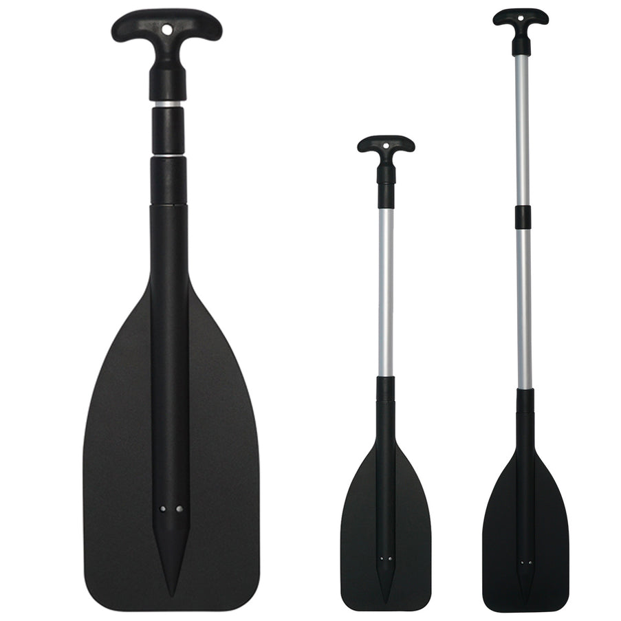HIBO Telescopische Peddel Zwart 55-107 cm