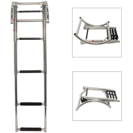Hibo Zwemtrap Rubberboot 4-treden RVS
