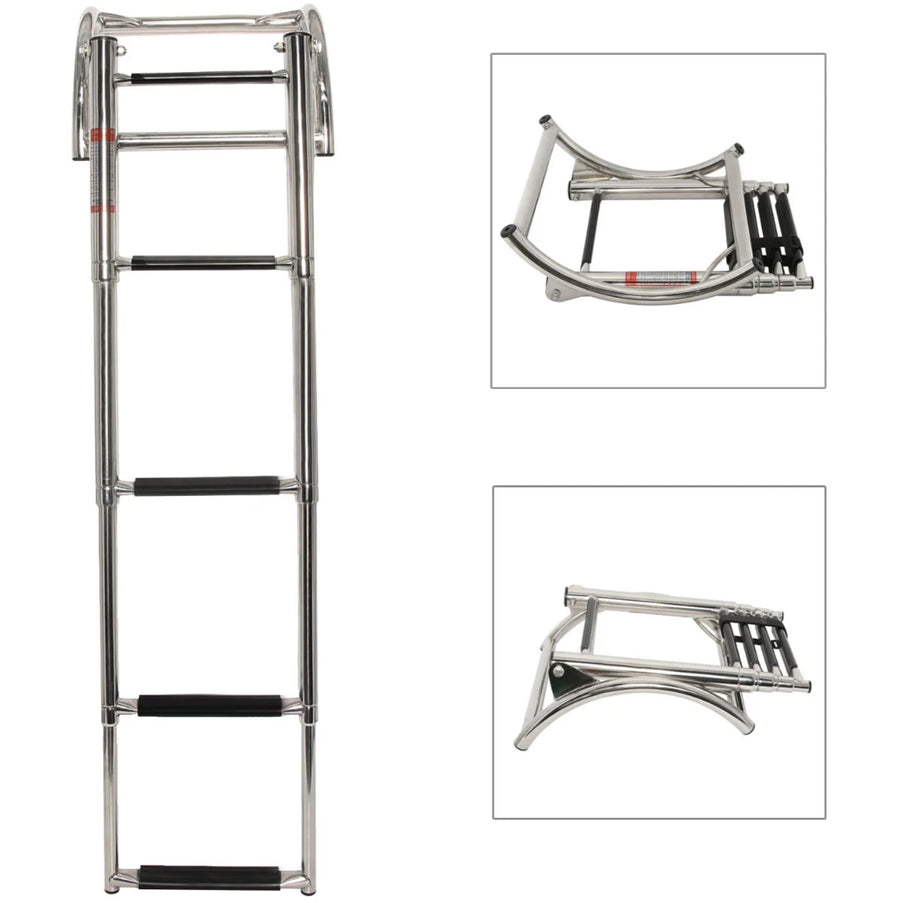 Hibo Zwemtrap Rubberboot 4-treden RVS