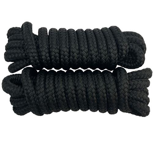 Hollex Fenderlijn 8 mm 1.5 m 16-strengs 2 stuks Zwart