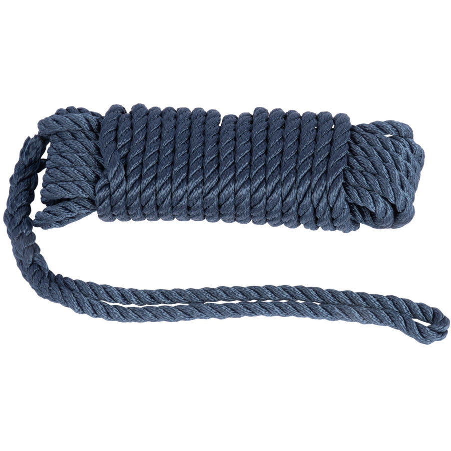 Hollex Landvast 8 mm 6 m 3-strengs Donkerblauw