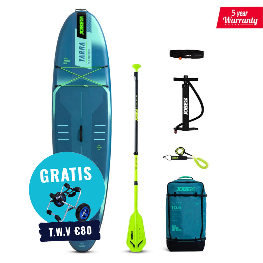 JOBE Opblaasbare SUP Yarra 10.6 Package Steel Blue