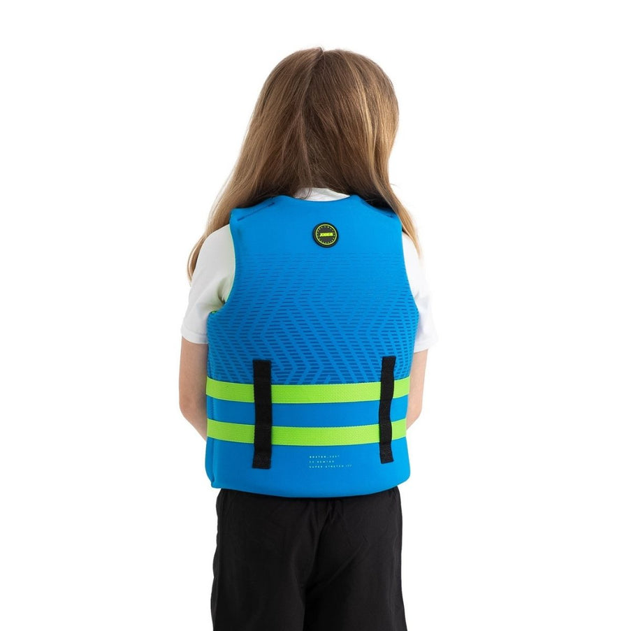 jobe-zwemvest-kind-neopreen-blauw-actie