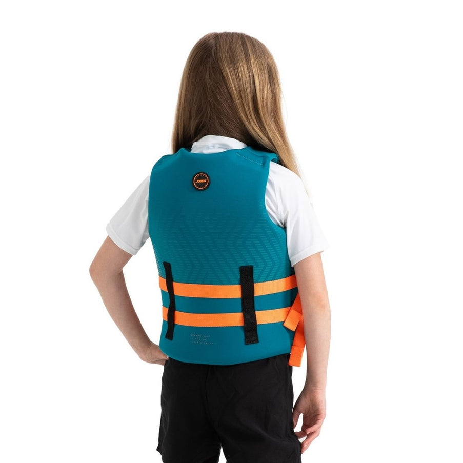 jobe-zwemvest-kind-neopreen-teal-achter