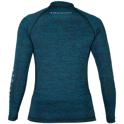 Magic Marine Lycra Shirt Dames Lange Mouw Cube Donkerblauw