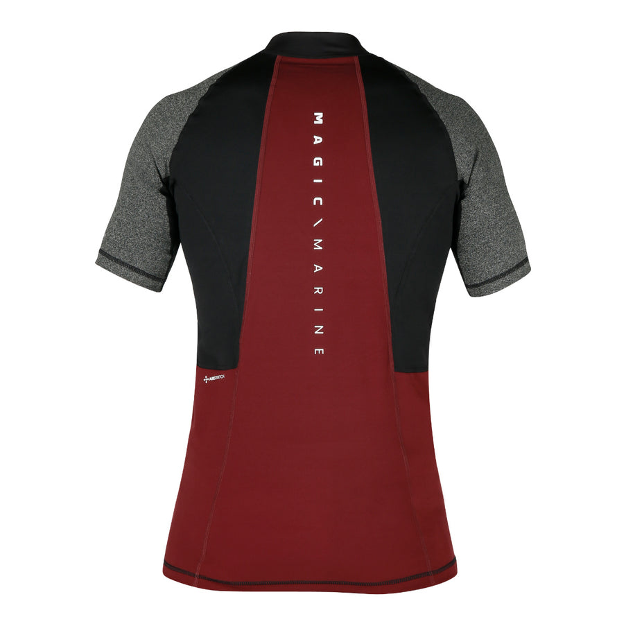 Magic Marine Lycra Shirt Heren Korte Mouw Energy Rood