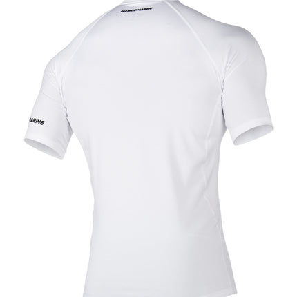 Magic Marine Lycra Shirt Korte Mouw Heren Cube Wit