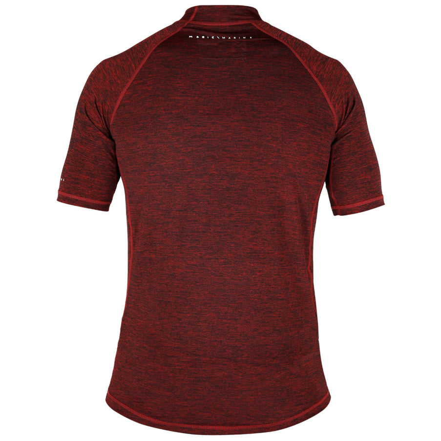 Magic Marine Lycra Shirt Unisex Cube Korte Mouw Rood