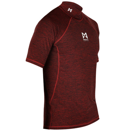 Magic Marine Lycra Shirt Unisex Cube Korte Mouw Rood