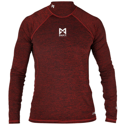 Magic Marine Lycra Shirt Unisex Cube Lange Mouw Rood