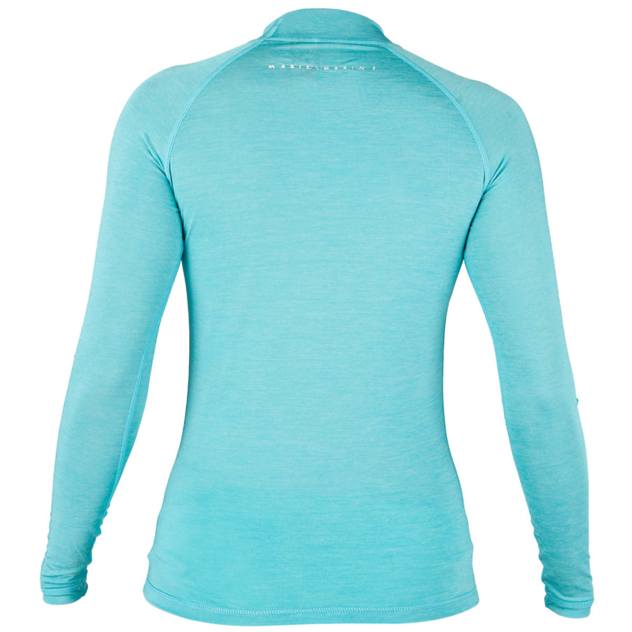 Magic Marine Magic Marine Lycra Shirt Dames Lange Mouw Cube Blauw