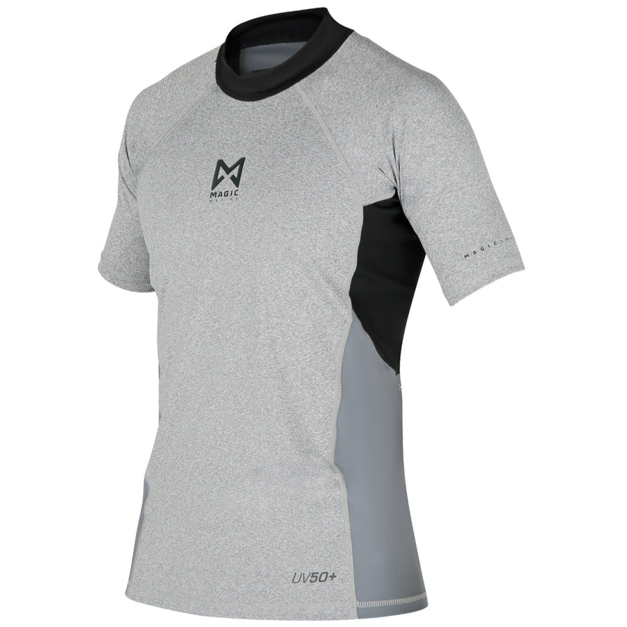 Magic Marine Magic Marine Lycra Shirt Heren Korte Mouw Energy Grijs