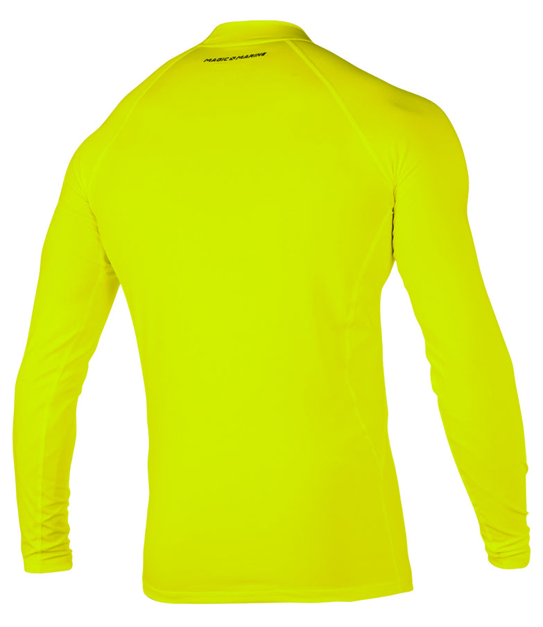 Magic Marine Magic Marine Lycra Shirt Heren Lange Mouw Cube Geel