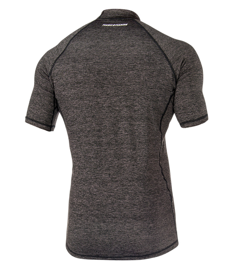 Magic Marine Magic Marine Lycra Shirt Korte Mouw Heren Cube Zwart