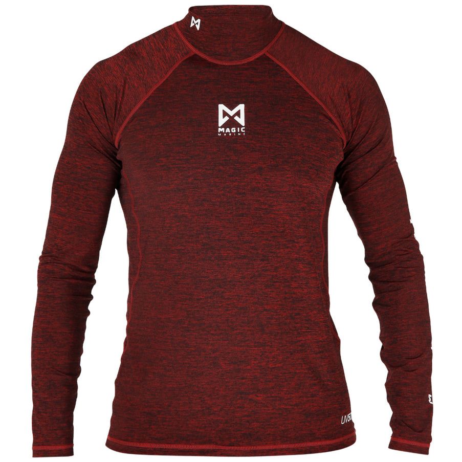 Magic Marine Magic Marine Lycra Shirt Unisex Cube Lange Mouw Rood