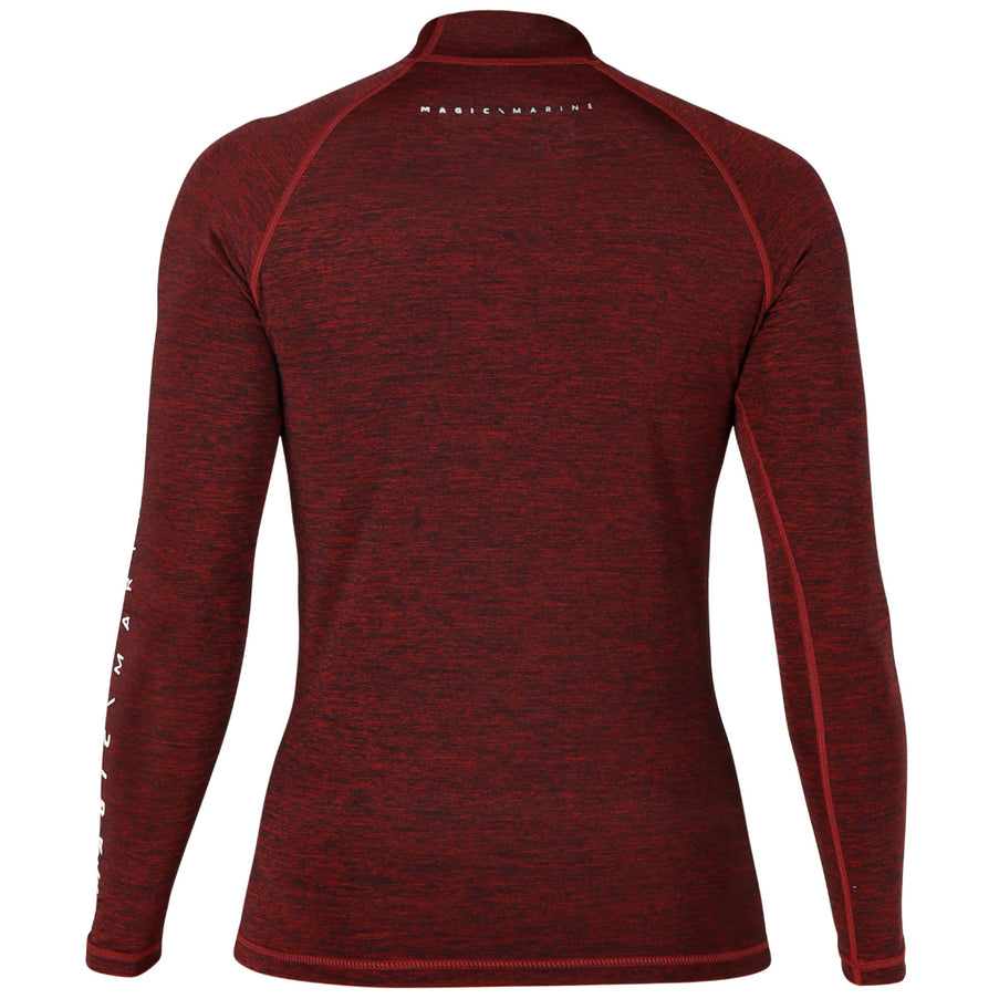 Magic Marine Magic Marine Lycra Shirt Unisex Cube Lange Mouw Rood