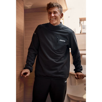 Musto Fleecevest Heren BR3 Storm Midlayer Donkergrijs