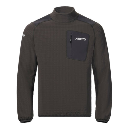 Musto Fleecevest Heren BR3 Storm Midlayer Donkergrijs