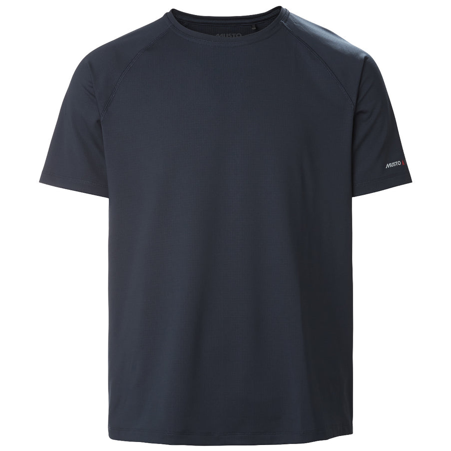 Musto Musto Shirt Heren Evolution Sunblock 2.0 Korte Mouwen Donkerblauw