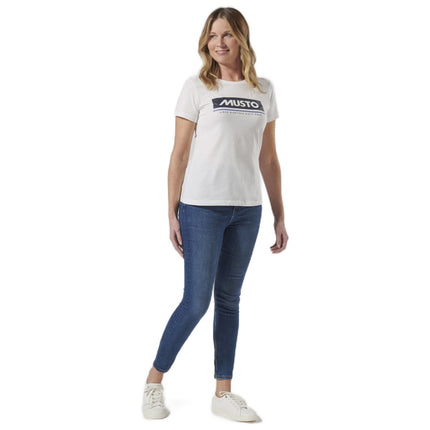 Musto Musto T-Shirt 2.0 Dames Wit