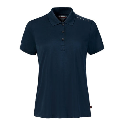 Musto Polo Dames Evolution Crew Sunblock Donkerblauw