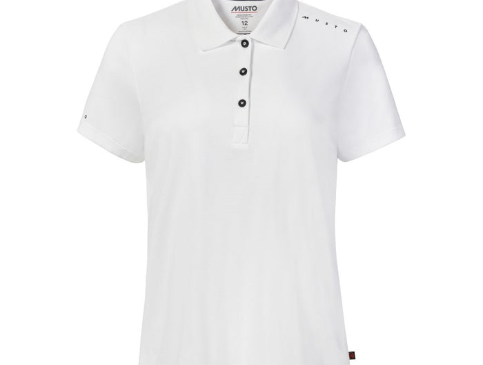 Musto Polo Dames Evolution Crew Sunblock Wit