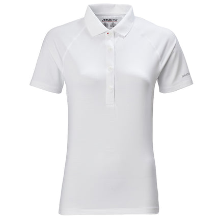 Musto Polo Dames Evolution Sunblock 2.0 Korte Mouwen Wit