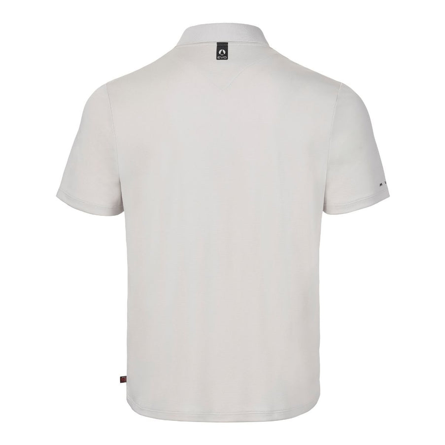 Musto Polo Heren Evolution Crew Sunblock Platinum