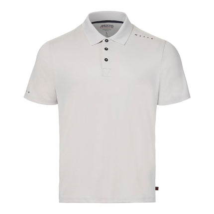 Musto Polo Heren Evolution Crew Sunblock Platinum