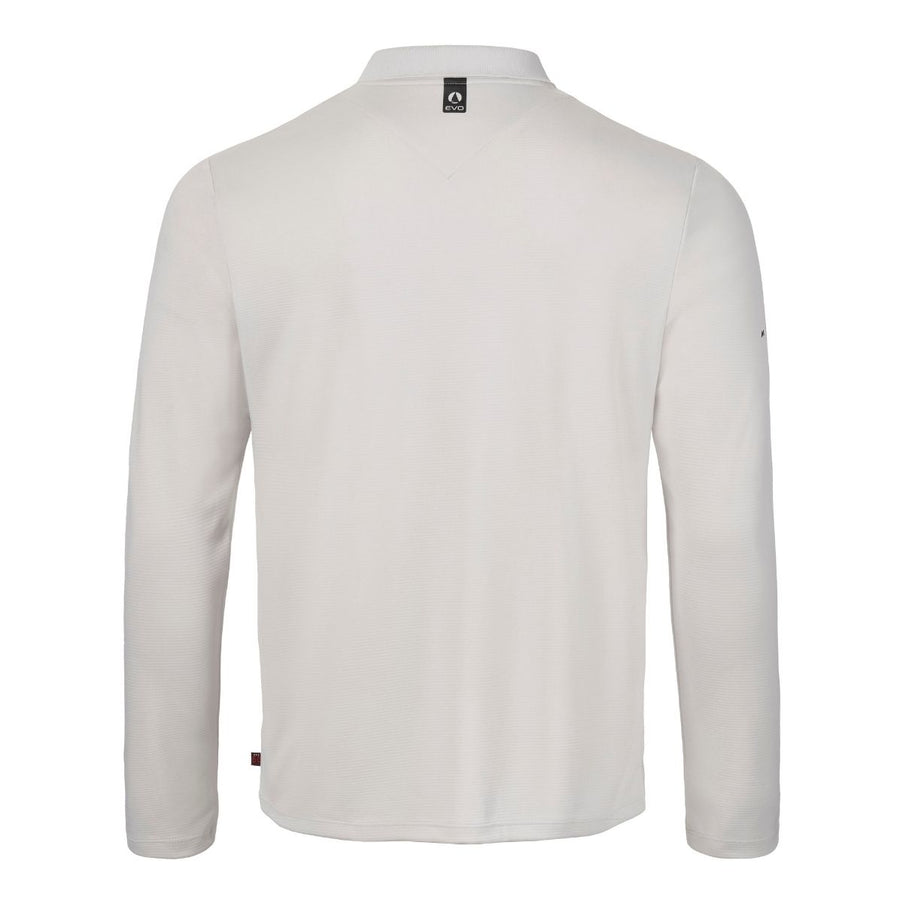 Musto Polo LS Heren Evolution Crew Sunblock Platinum