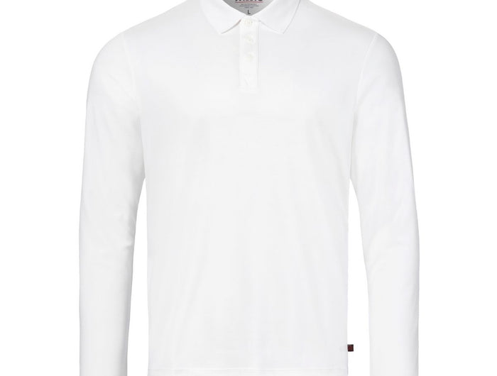 Musto Polo LS Heren Evolution Crew Sunblock Wit