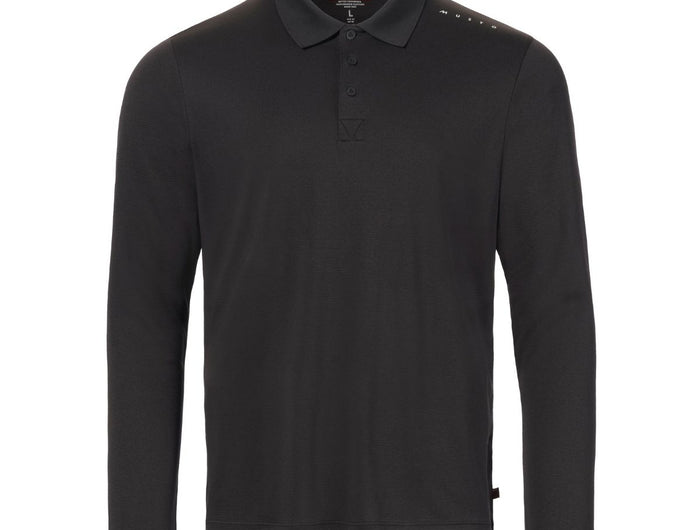 Musto Polo LS Heren Evolution Crew Sunblock Zwart