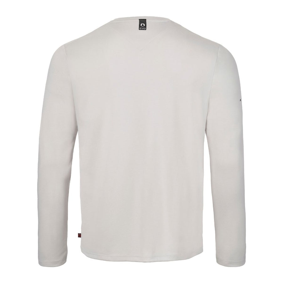 Musto Shirt LS Heren Evolution Crew Sunblock Platinum
