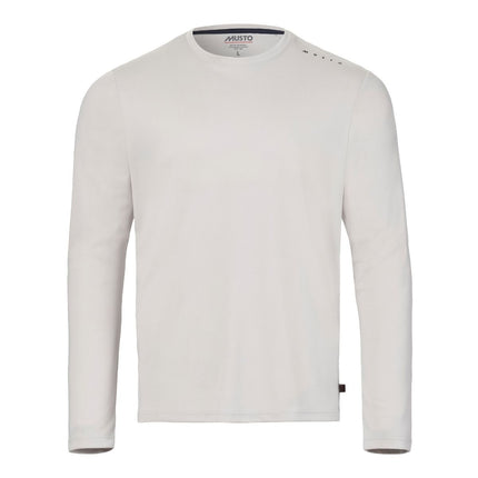 Musto Shirt LS Heren Evolution Crew Sunblock Platinum