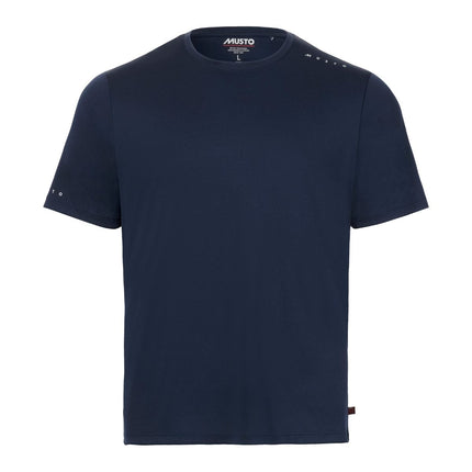 Musto T-Shirt Heren Evolution Crew Sunblock Donkerblauw
