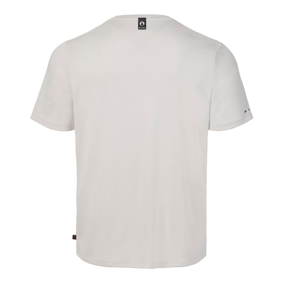 Musto T-Shirt Heren Evolution Crew Sunblock Platinum