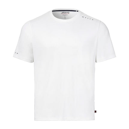 Musto T-Shirt Heren Evolution Crew Sunblock Wit