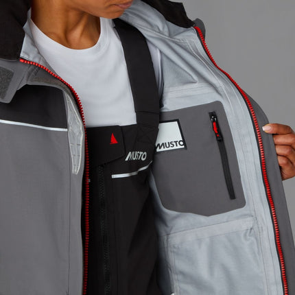 Musto Zeiljas Dames BR3 Pertex Offshore Donkergrijs