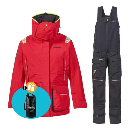 Musto Zeilpak Dames MPX Offshore Rood/Zwart