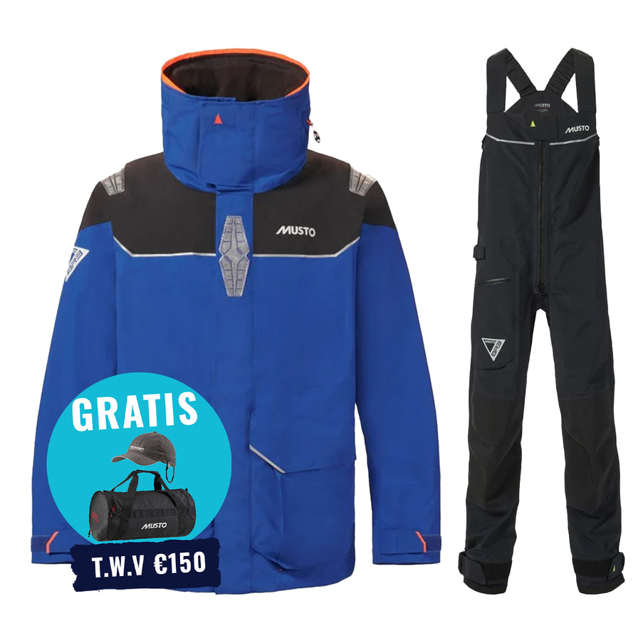 Musto Zeilpak Heren BR3 Pertex Offshore Blauw/Zwart
